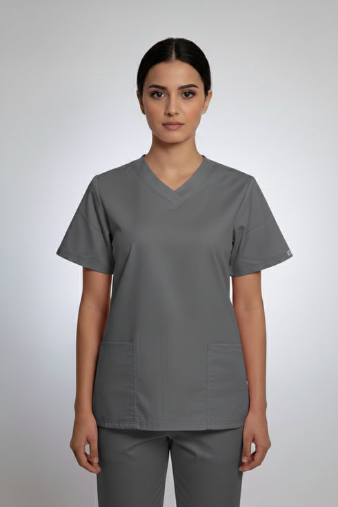 Women's 4-Pocket Contemporary Fit V-Neck Scrub